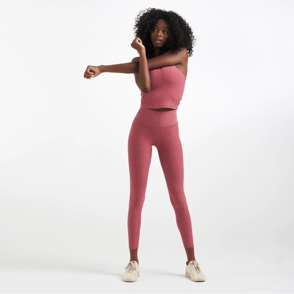 Vuori clear elevation high rise leggings size medium desert rose Heather - Picture 1 of 10